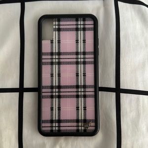 Wildflower Lavender Plaid iPhone XS Max Case